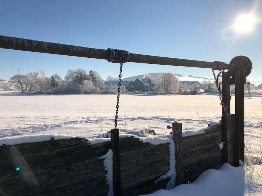 Idyllische Ferienwohnung Auf Altem Bauernhof Mit Wallbox Emmerthal Buitenkant foto